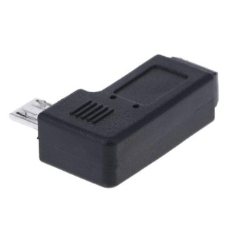 90 Degree Mini USB Female to Micro USB Male Adapter