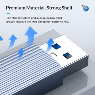 ORICO AH-AC10 10Gbps USB 3.1 to USB-C / Type-C Adapter(Grey)