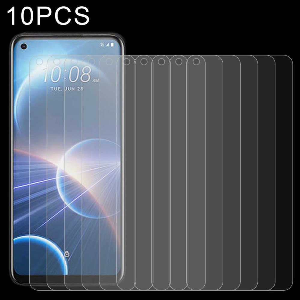 10 PCS 0.26mm 9H 2.5D Tempered Glass Film For HTC Desire 22 Pro