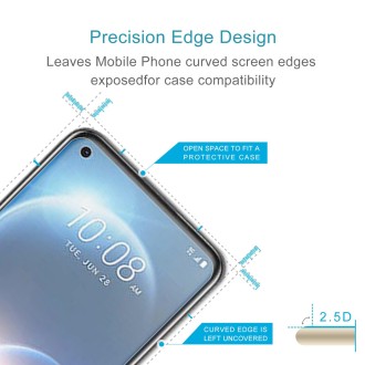 10 PCS 0.26mm 9H 2.5D Tempered Glass Film For HTC Desire 22 Pro