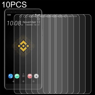 10 PCS 0.26mm 9H 2.5D Tempered Glass Film For HTC EXODUS 1 - Binance Edition