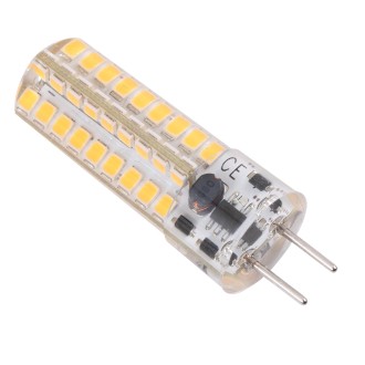 GY6.35 72 LEDs SMD 2835 Corn Light Bulb, AC/DC 12V (Warm White)