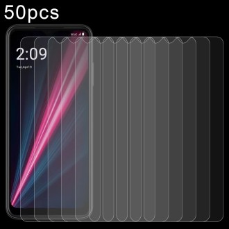 For T-Mobile REVVL 6x pro 50pcs 0.26mm 9H 2.5D Tempered Glass Film