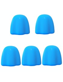 5 PCS Manual Silicone Self-Sealing Toothpaste Cap Aid(Blue)