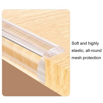 PVC Household Transparent Anti-collision Strip Furniture Soft Edge Protector, Specification: 1 cm x 2 m