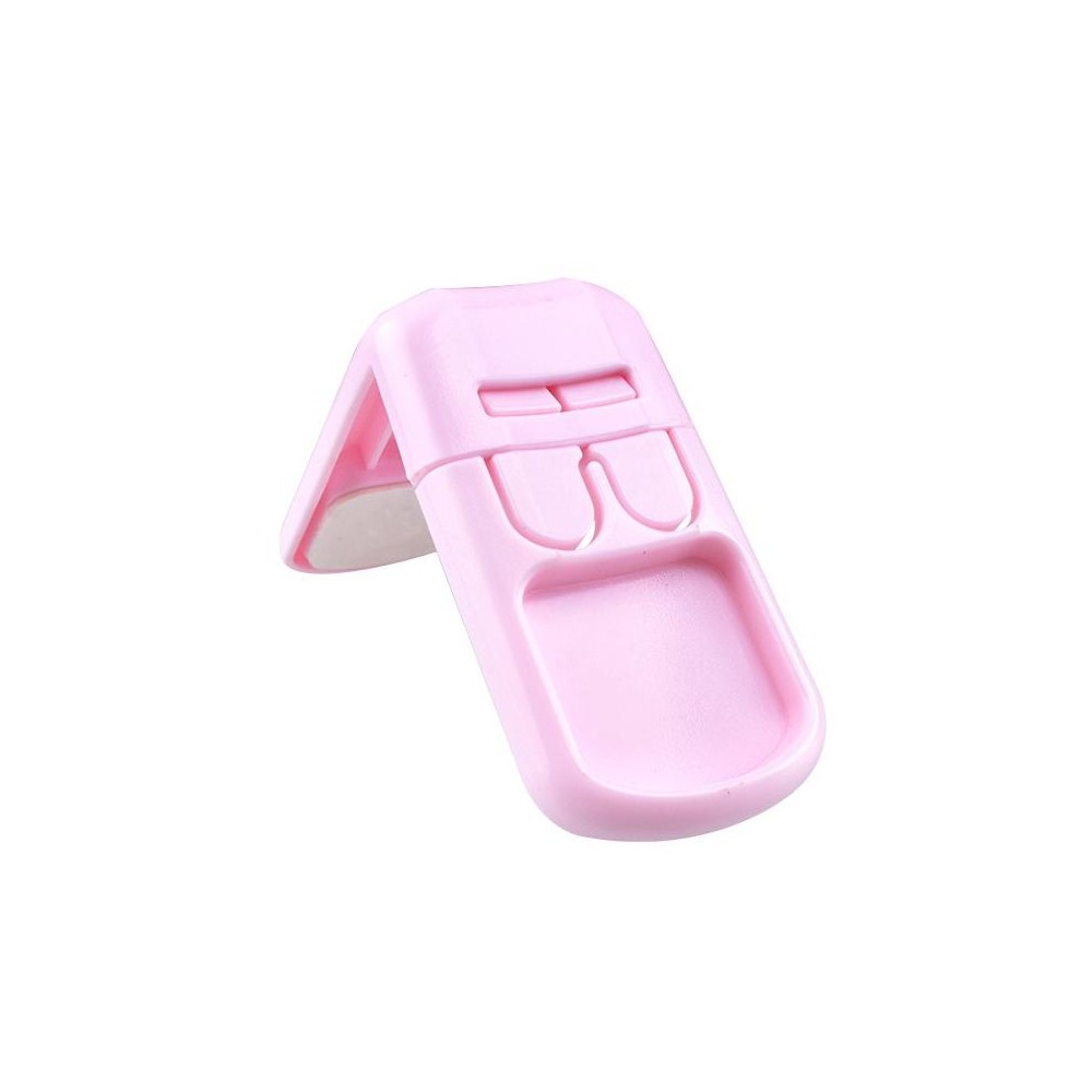 3 PCS Drawer Cabinet Door Child Safety Right Angle Lock(Pink)