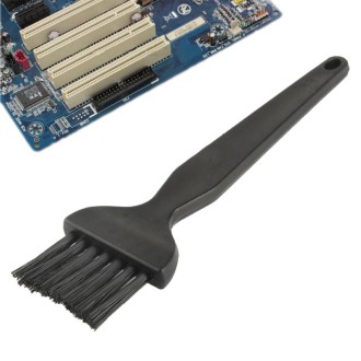 Electronic Component 7 Beam Flat Handle Antistatic Cleaning Brush, Length: 14cm(Black)