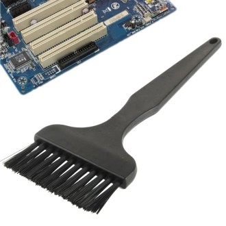 Electronic Component 12 Beam Flat Handle Antistatic Cleaning Brush, Length: 17cm(Black)