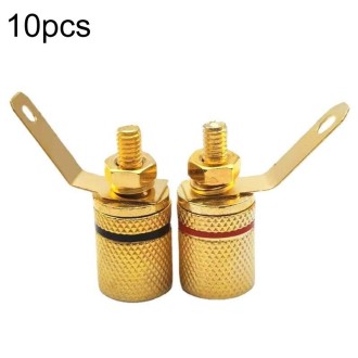 10pcs Speaker Gold-plated 4MM Banana Plug Terminal(306)