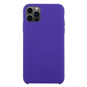 For iPhone 13 Pro Solid Silicone Phone Case (Deep Purple)