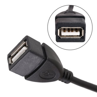 10 PCS Car OTG Head to USB Cable, Cable Length: 10cm