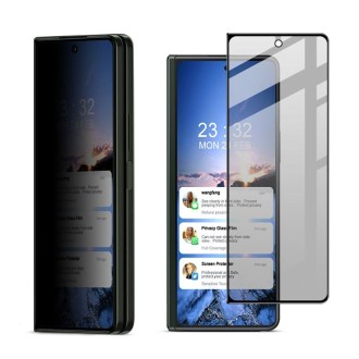 For Samsung Galaxy Z Fold5 5G imak HD Full Screen Anti-spy Tempered Glass Protective Film, Phone Case Edition