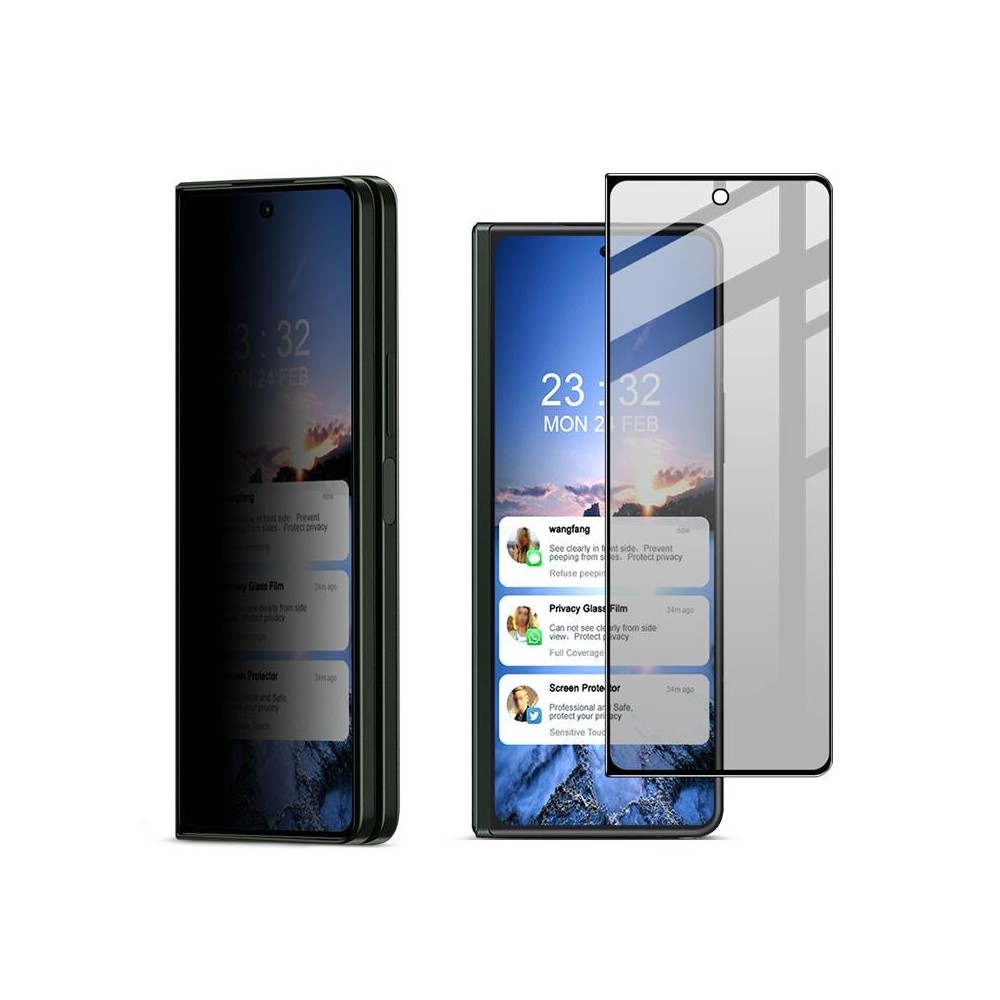 For Samsung Galaxy Z Fold5 5G imak HD Full Screen Anti-spy Tempered Glass Protective Film, Phone Case Edition