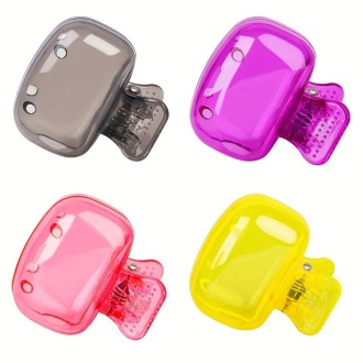 4pcs Toothbrush Storage Clip Toothbrush Protective Cap Portable Plastic Toothbrush Box(Color Random Delivery)