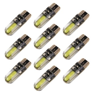 10 PCS T10 DC12V / 1W Car Clearance Light COB Lamp Beads (White Light)