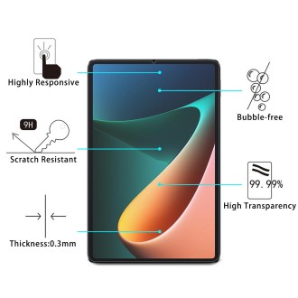 For Xiaomi Pad 5 2 PCS 9H 2.5D Explosion-proof Tempered Glass Film