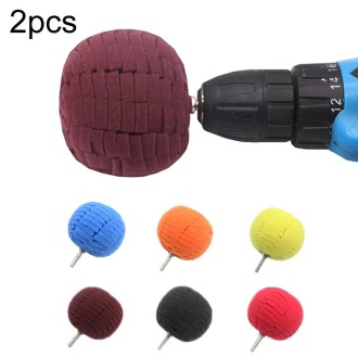 2pcs Car Wheel Rim Small Area Sponge Polishing Ball(Random Color Delivery)