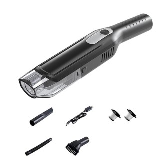 YX3560 Handheld Small Straight Handle Car Wireless Vacuum Cleaner, Style: Upgrade (Black)