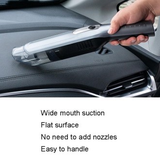 YX3560 Handheld Small Straight Handle Car Wireless Vacuum Cleaner, Style: Upgrade (Black)