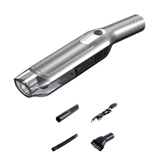 YX3560 Handheld Small Straight Handle Car Wireless Vacuum Cleaner, Style: Basic (Silver)