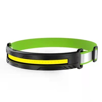 Portable Outdoor Camping Strong Light Rechargeable Warning Headlamp, Model: COB No Induction