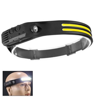 W689-2 White Light USB Rechargeable Motion Sensor Headlamp COB Outdoor Fishing Flashlight