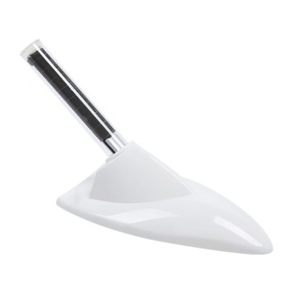 Car Solar Shark Fin With Antenna LED Warning Light, Specification: White