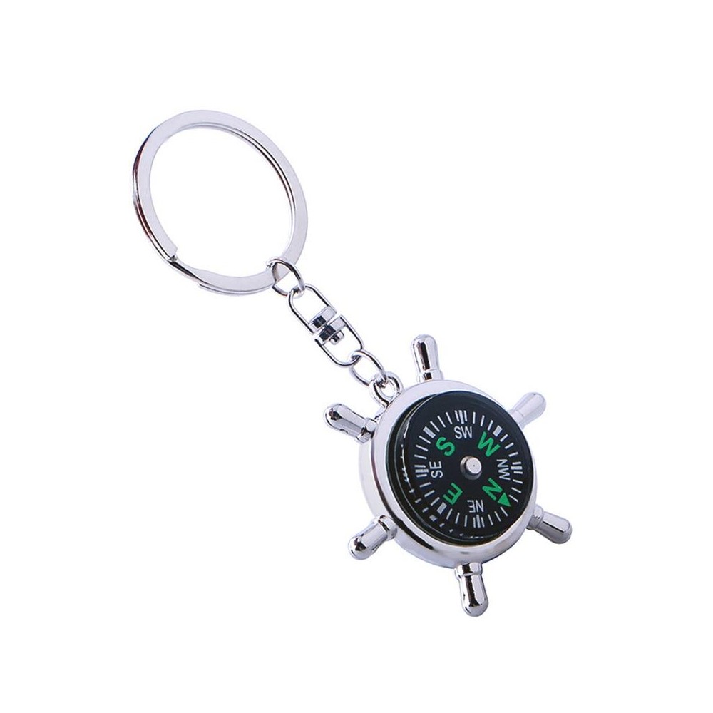 Creative Rudder Compass Keychain Compass