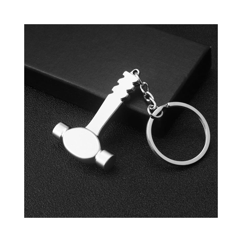 10 PCS Tool Metal Keychain Car Key Ring Pendant, Colour: H-387 Hammer