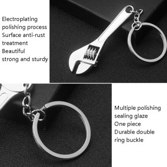 10 PCS Tool Metal Keychain Car Key Ring Pendant, Colour: H-387 Hammer