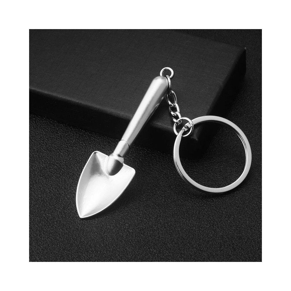 10 PCS Tool Metal Keychain Car Key Ring Pendant, Colour: H-556 Shovel