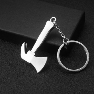 10 PCS Tool Metal Keychain Car Key Ring Pendant, Colour: H-397 Axe Claw Hammer