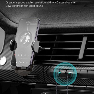 TOTU AD-10 Car Bluetooth 5.0 Receiver Built-in Microphone, Length: 1.7m