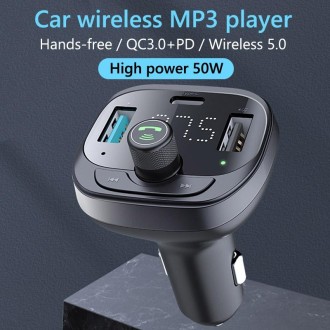 S-21 Car Bluetooth Player Receiver 50W Mobile Phone High Power Charger