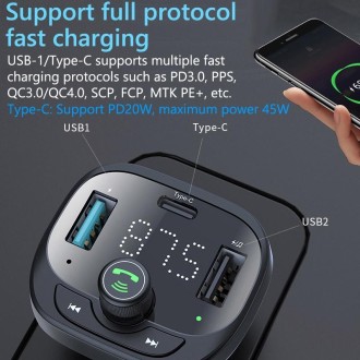 S-21 Car Bluetooth Player Receiver 50W Mobile Phone High Power Charger