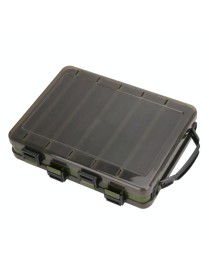 HB326 10 Grids Double Side Luya Tool Box Translucent Bait Organizer(Dark Green)