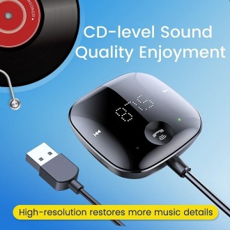 S-25 Car Bluetooth 5.0 MP3 Receiver Audio Converter FM Music Player