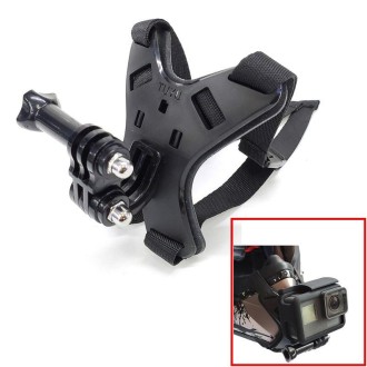 TUYU Motorcycle Helmet Chin Action Camera Mobile Phone Mounting Bracket Black Bracket