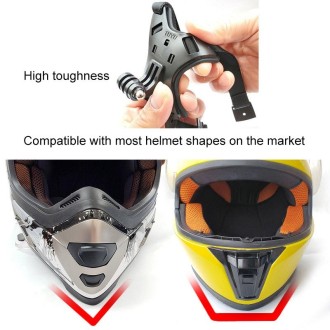 TUYU Motorcycle Helmet Chin Action Camera Mobile Phone Mounting Bracket Black Bracket