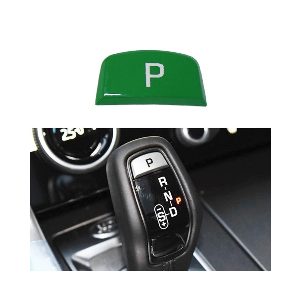 P Key Gear Lever Handball Switch Shift Button for Land Rover Range Rover Jaguar F-TYPE, Left Driving (Green)