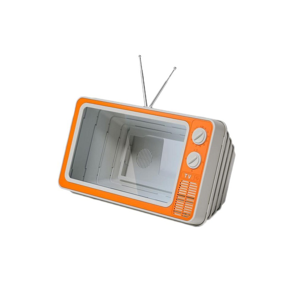 Retro TV Mobile Phone Screen Video Amplifier Mobile Phone Holder(Orange)