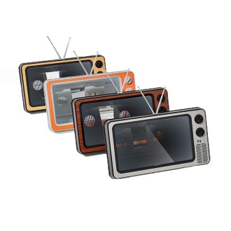 Retro TV Mobile Phone Screen Video Amplifier Mobile Phone Holder(Orange)