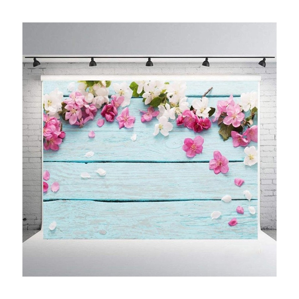 1.25x0.8m Wood Grain Flower Branch Props 3D Simulation Photography Background Cloth, Style: C-4035