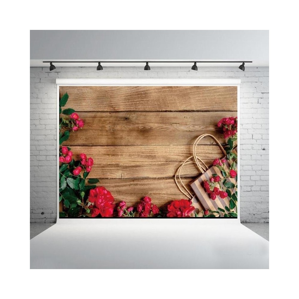 1.25x0.8m Wood Grain Flower Branch Props 3D Simulation Photography Background Cloth, Style: C-4030