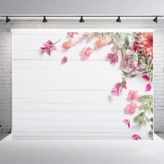 1.25x0.8m Wood Grain Flower Branch Props 3D Simulation Photography Background Cloth, Style: C-2319