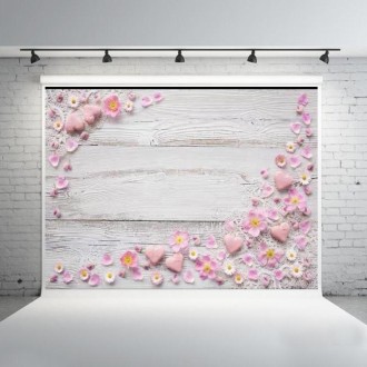 1.25x0.8m Wood Grain Flower Branch Props 3D Simulation Photography Background Cloth, Style: C-4032