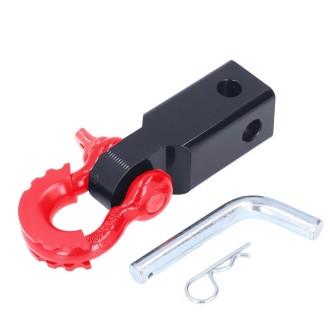 Solid Trailer Arm Off-Road Vehicle Rear Bumper Modified Traction Connector, Color: Red