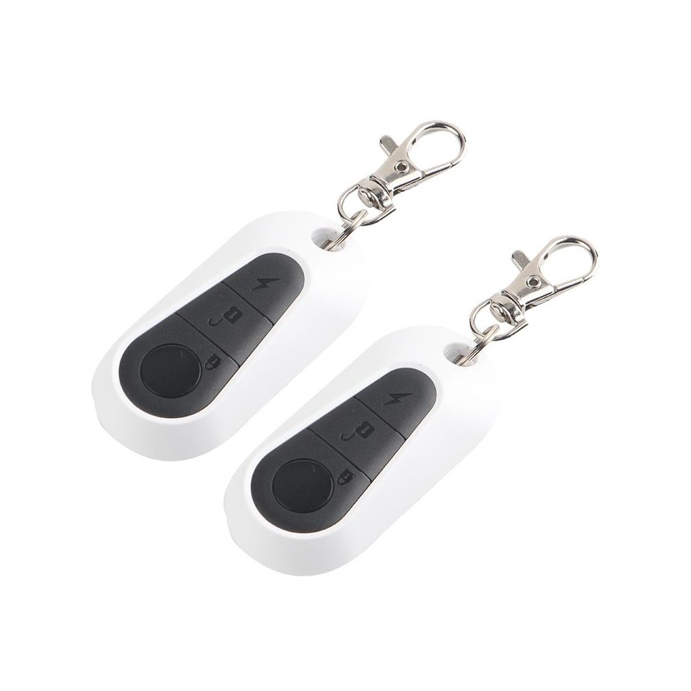 315MHz Learning Code 2pcs Sports Car Roller Door Garage Door Wireless Key Remote Control(White)