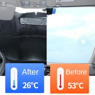 130x70cm Car Front Windshield Sun Protection Heat Insulation Foldable Sunshade