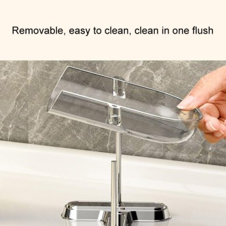 Household Soap Drain Box Bathroom No-Punch Shelves, Color: White 3 Layers